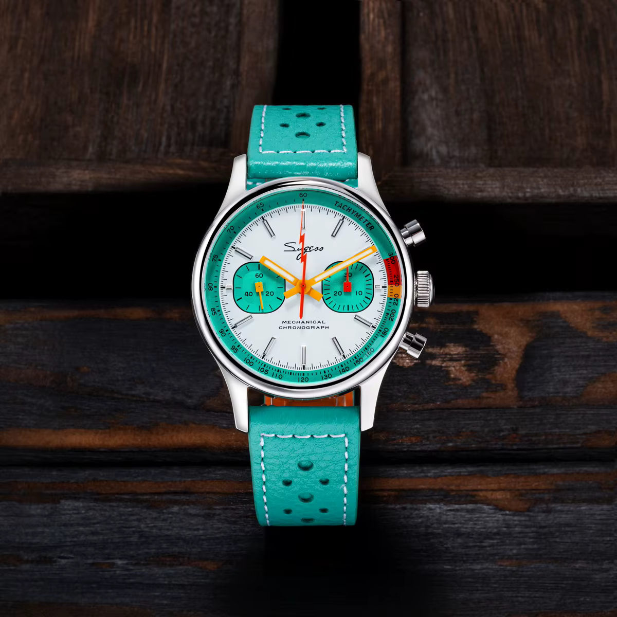 Sugess montre chronographe pour homme ST19 mouvement à col de cygne montres mécaniques saphir cristal pilote militaire horloge de course nouveau