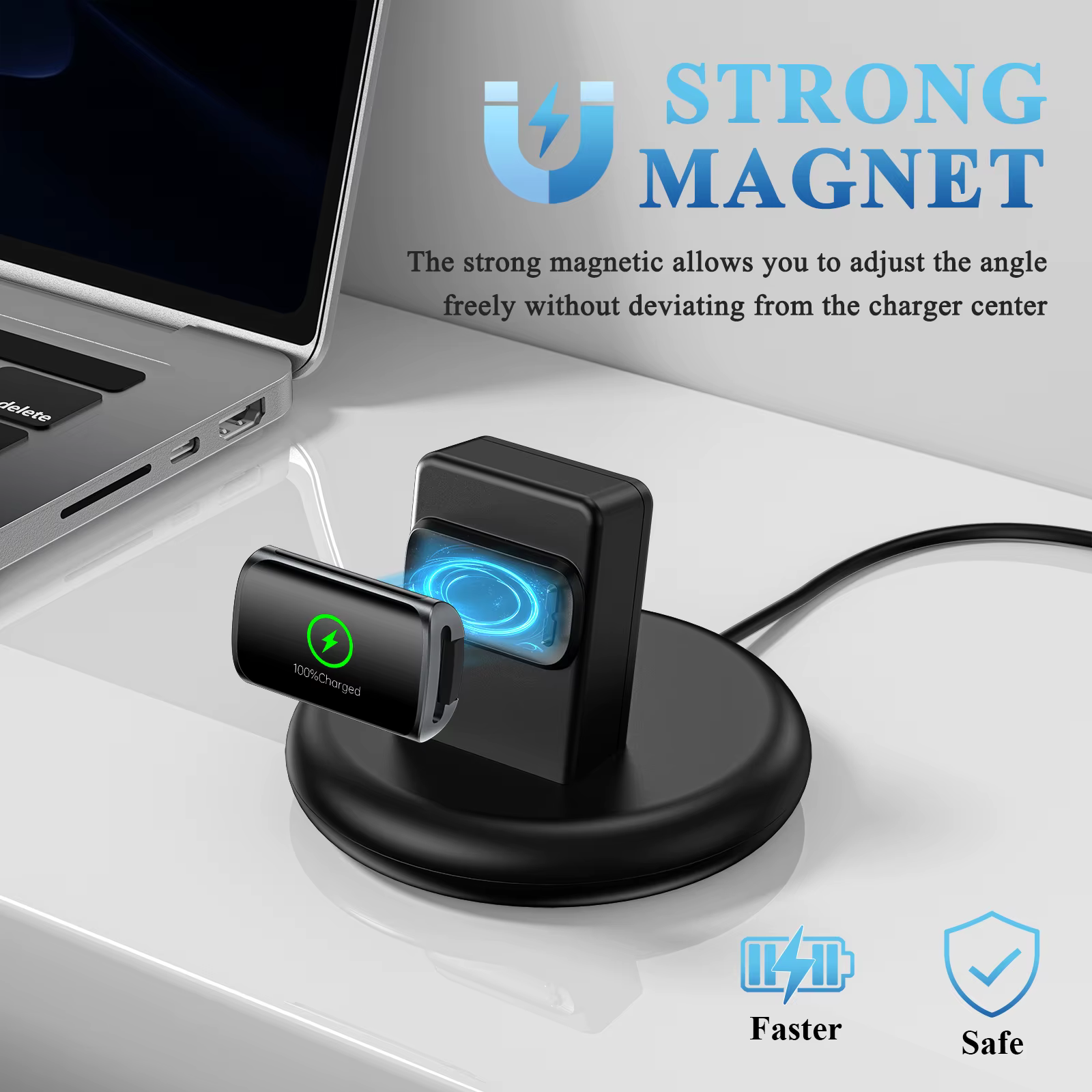Station de Charge USB magnétique pour Fitbit Charge 5/Charge 6