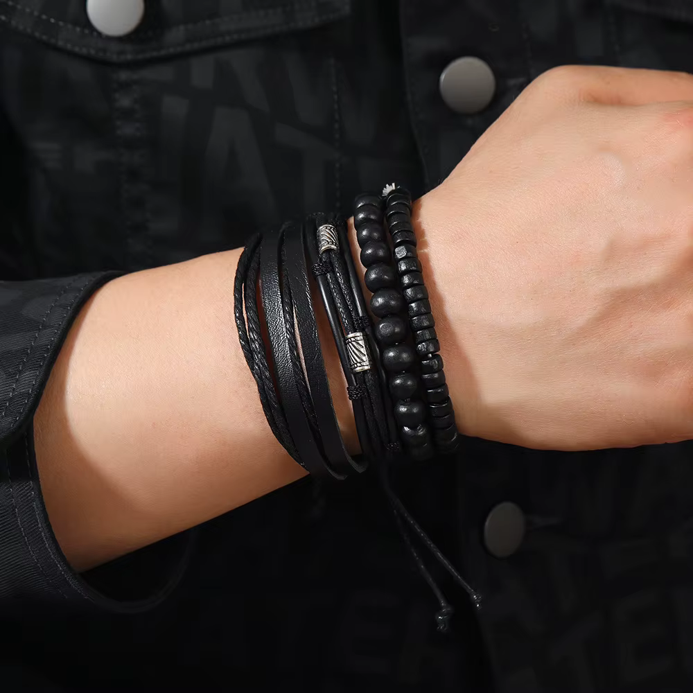 Bracelet en cuir pour hommes