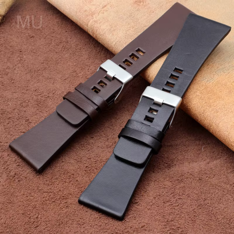 Bracelets de montre en cuir véritable
