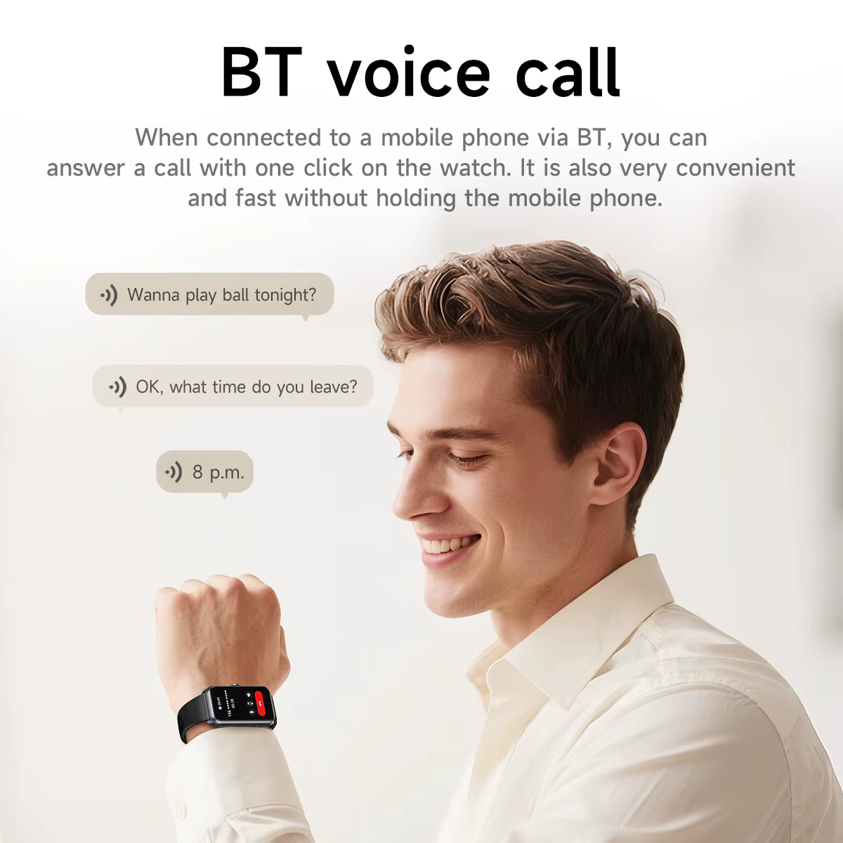 HOCO 1.47 TFT montre intelligente écran tactile Bluetooth 5.3 Version d'appel IP67 étanche fréquence cardiaque moniteur