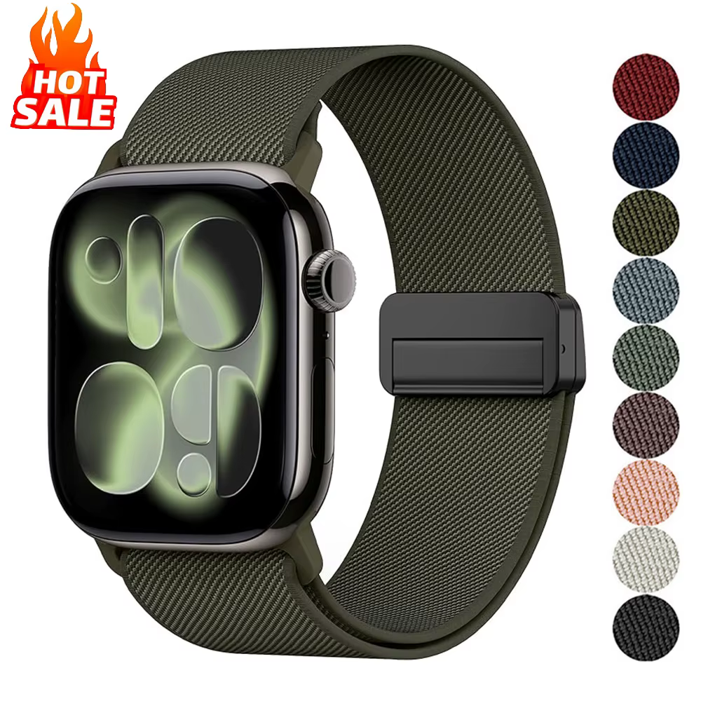 Boucle magnétique pour bracelet Apple Watch 40mm 44mm 45mm 49mm 41mm 38mm