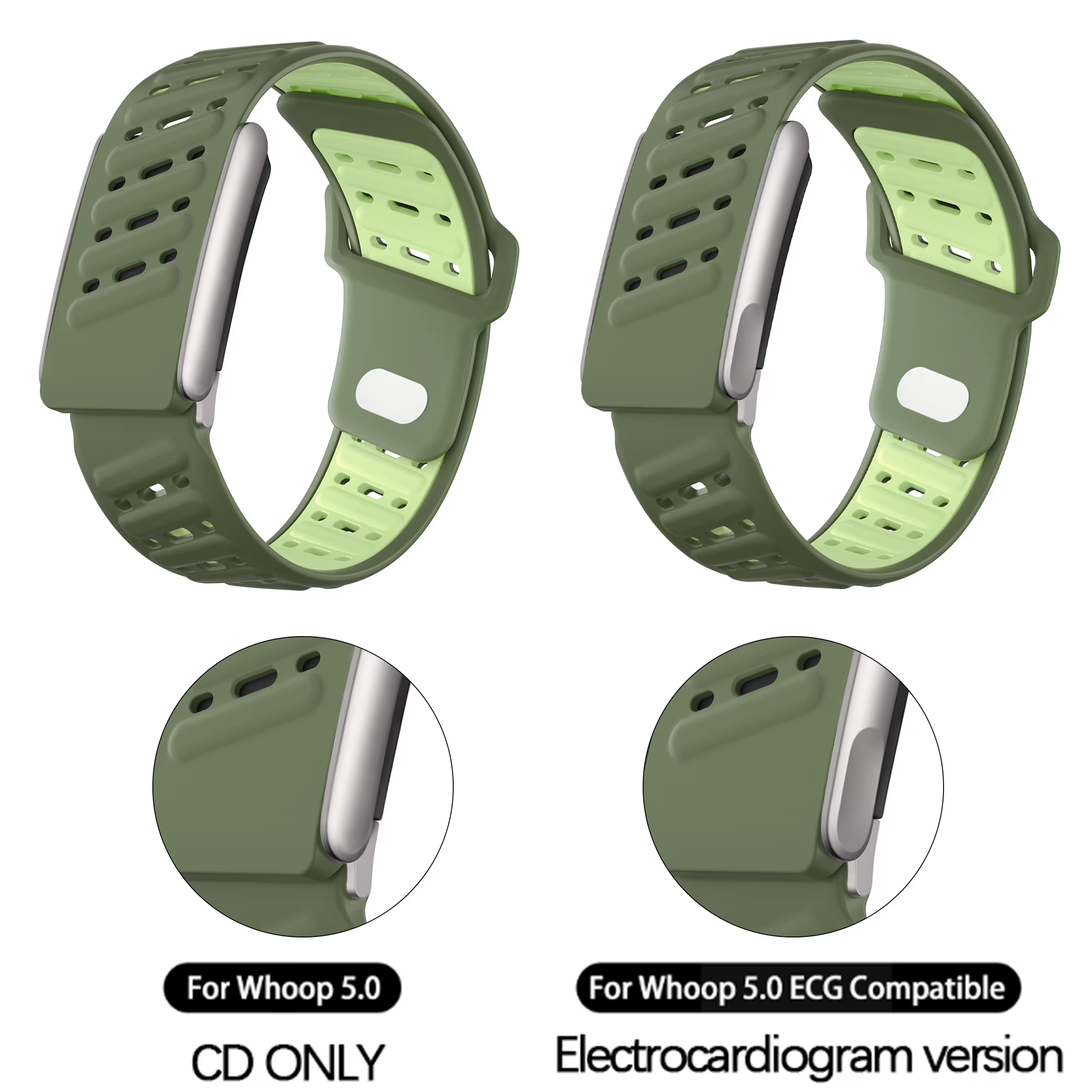Bracelet en silicone sport officiel pour Whoop 5.0