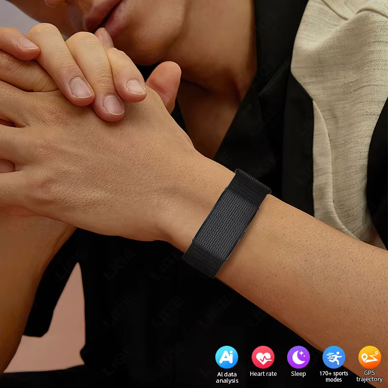 Nouveau sans écran montre intelligente hommes GPS course trajectoire Ultra léger Bracelet sang oxygène fréquence cardiaque 24H bande de santé montres de sport