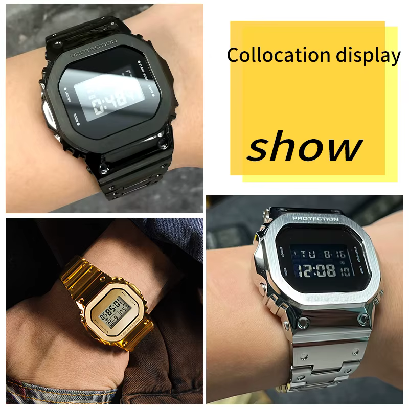 Bracelet modifié pour casio gshock GW-M5610 DW5600 GW-5000 G-5600 GA2100 GM5600 GM2100