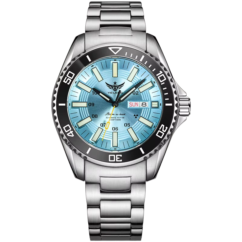 YELANG – montre militaire pour homme, accessoire de Sport, de plongée, de luxe, automatique, mécanique, saphir lumineux, étanche à 300M, 44MM