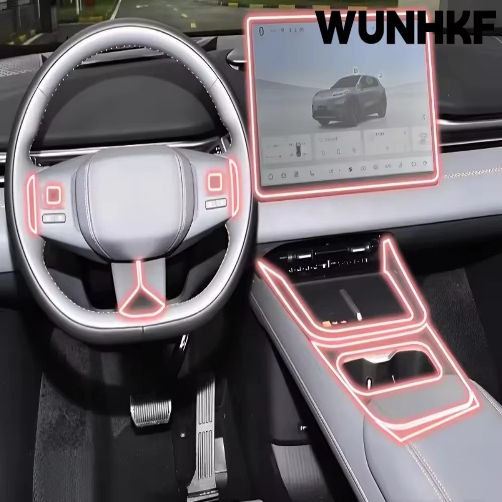 Film de protection transparent anti-rayures pour tableau de bord multimédia GPS, accessoires de voiture pour modèles Peugeot 2008 22-25