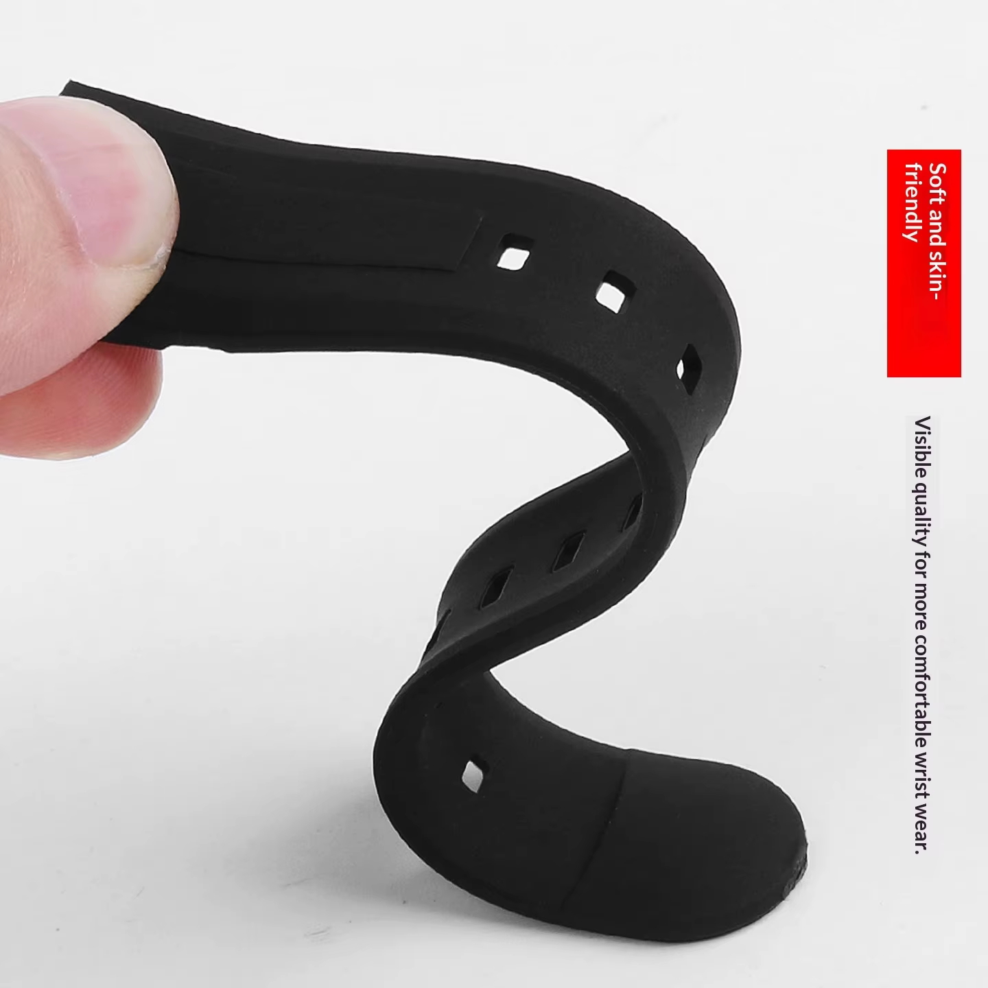 Bracelet de montre en Silicone noir pour Casio EDIFICE EF-305