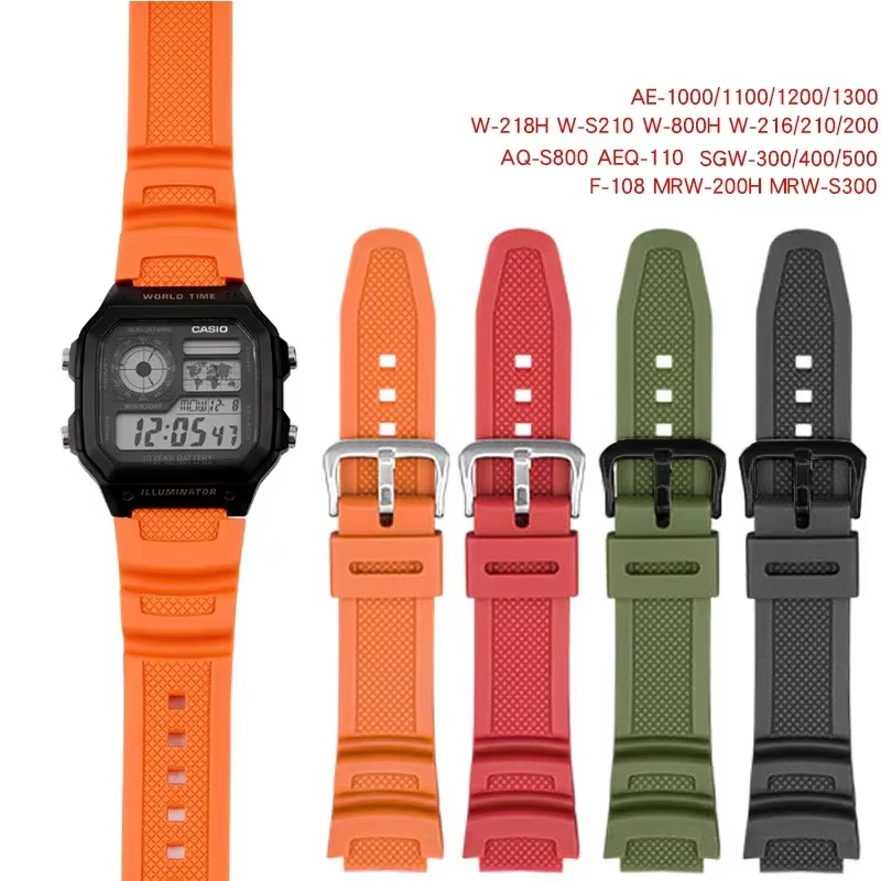 Bracelet pour Casio g-shock AQ-S810W AE-1000W SGW-400H/300H/500H W-735H W-216H MRW-200H
