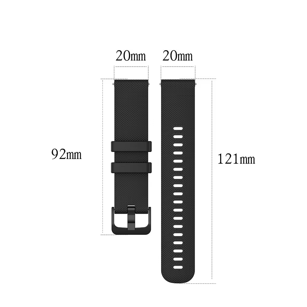 Bracelet en Silicone de 20mm pour Garmin Vivomove tendance/Sport/Style/Luxe/HR
