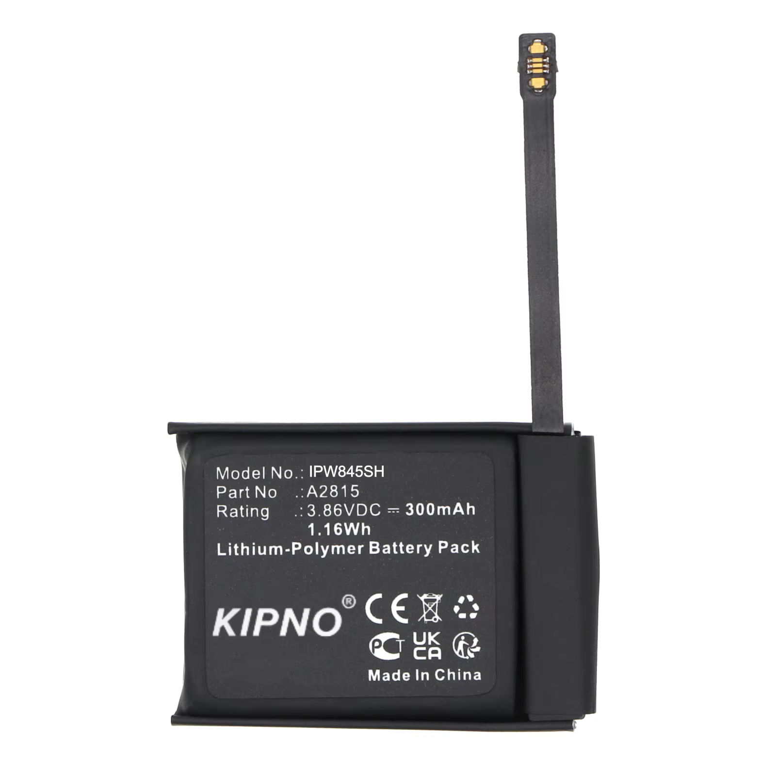 Batterie de montre intelligente 290mAh pour Apple Watch SE 44mm A2180
