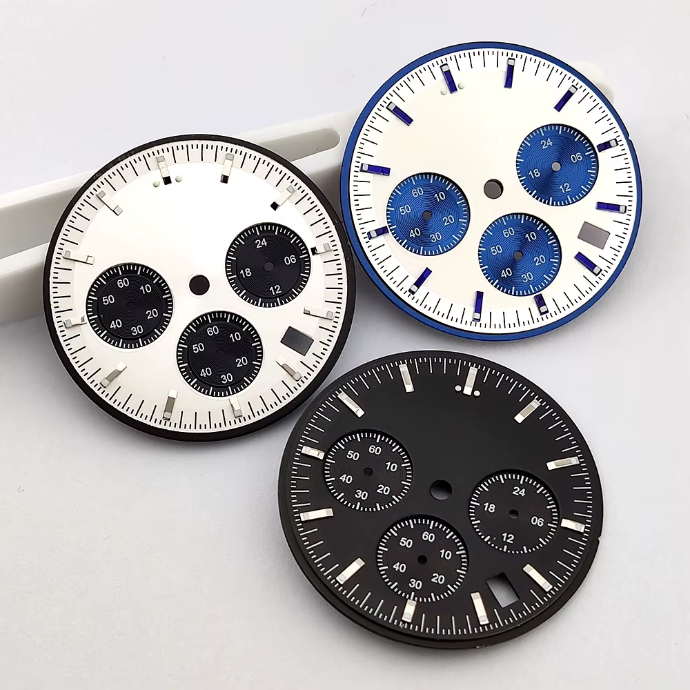 Kit de cadran et aiguilles de montre chronographe multifonctionnel pour homme 32