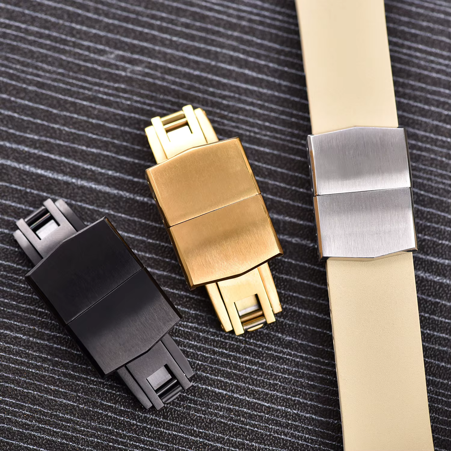 Boucle déployante universelle réglable en acier inoxydable 316L pour bracelet de montre