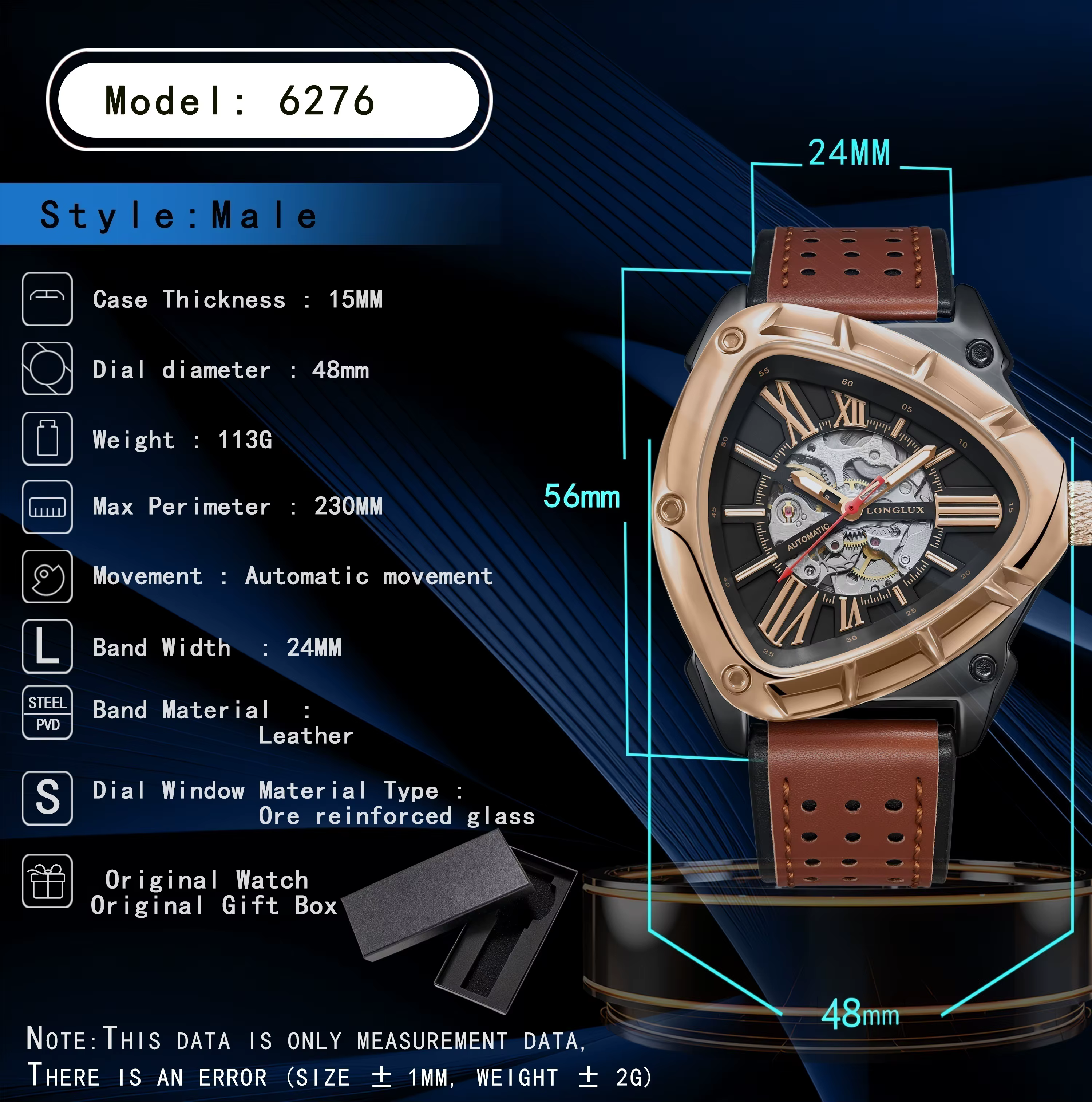 Montre automatique de style outdoor