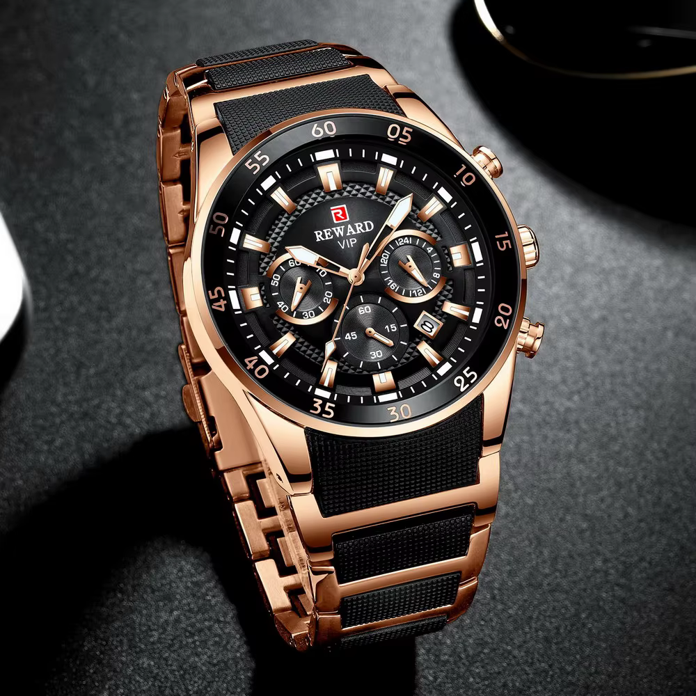 Récompense grand cadran hommes montres haut de gamme marque Sport montre étanche