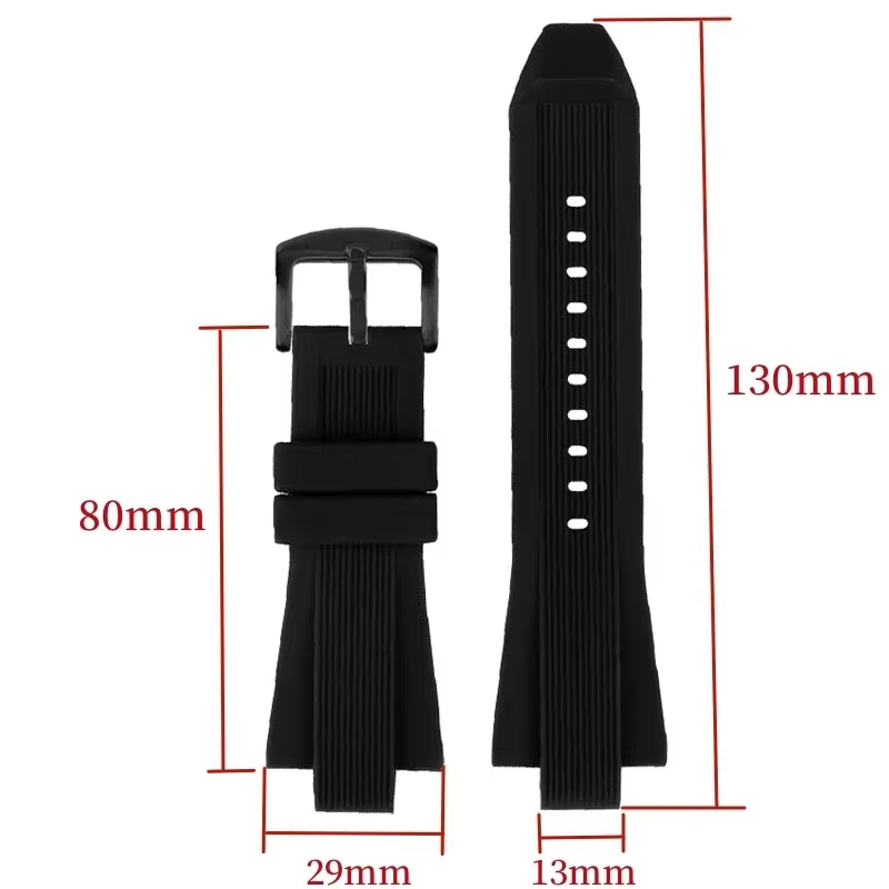 Bracelet de montre en Silicone 29mm x 13mm