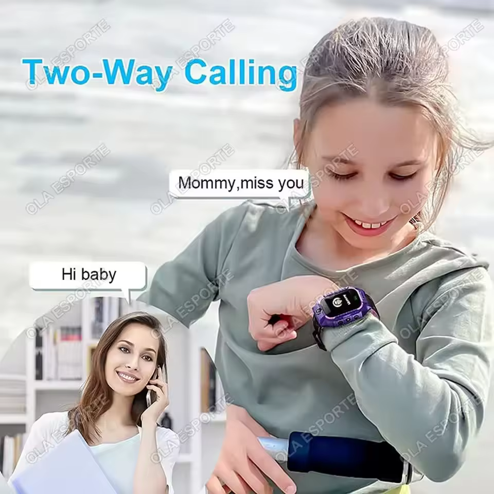 Nouvelle Montre Connectée Enfant 2026 avec SOS, Localisation GPS, Appel par Carte SIM, Caméra HD, Montre Intelligente Étanche pour Enfants, Cadeau pour iOS et Android