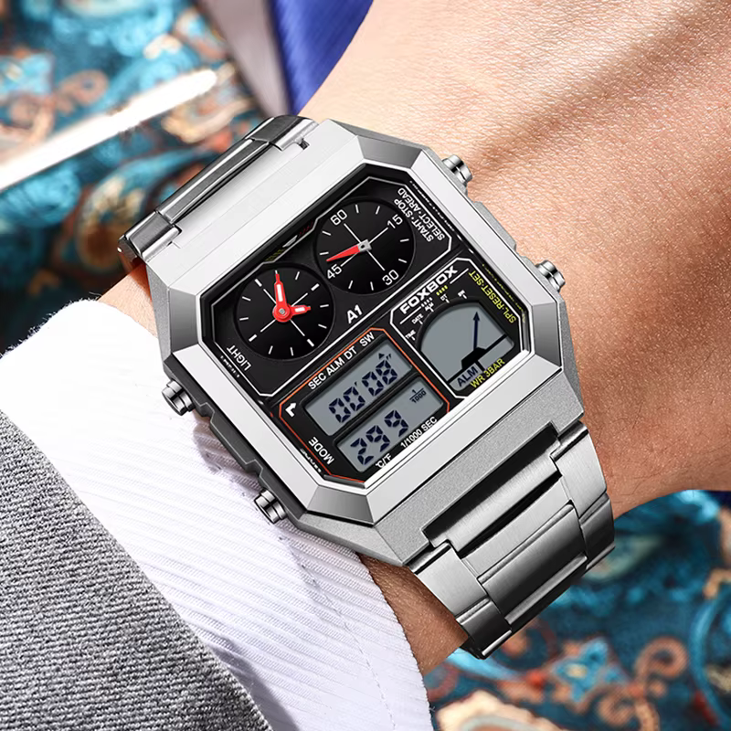 Montres-bracelets à quartz étanches pour hommes