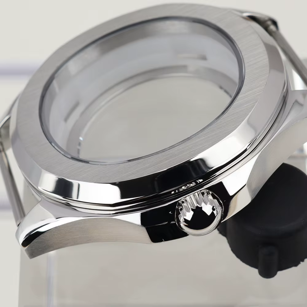 Boîtier de montre en argent/or rose
