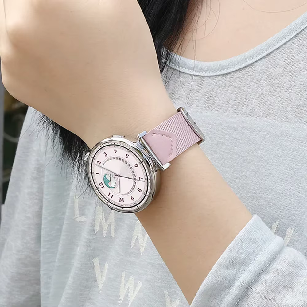 Bracelet en cuir pour femme pour Huawei Watch