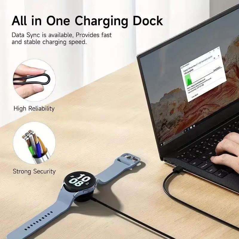 Chargeur de montre Compatible pour Samsung Galaxy Watch 5 Pro 5/4/3 Active 2/1Gear Sport/S3