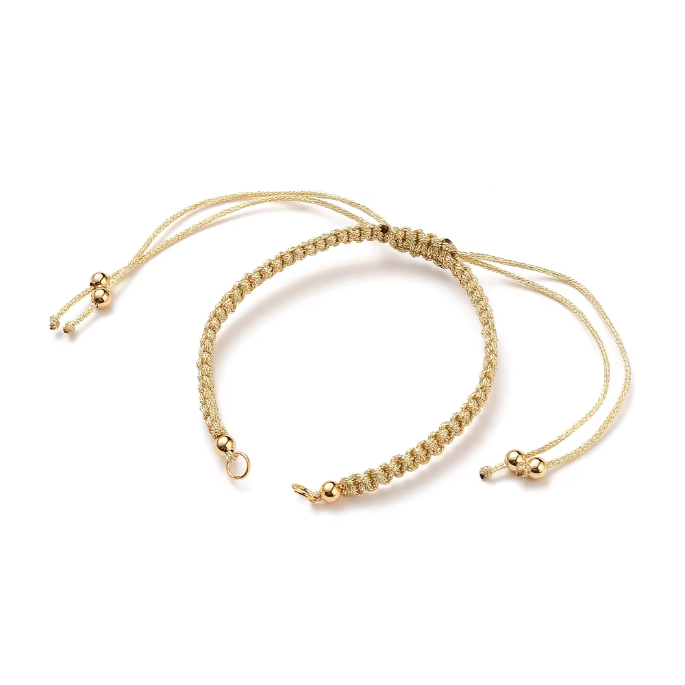 Kit de bracelets en cordon tressé en polyester réglable PandaHall