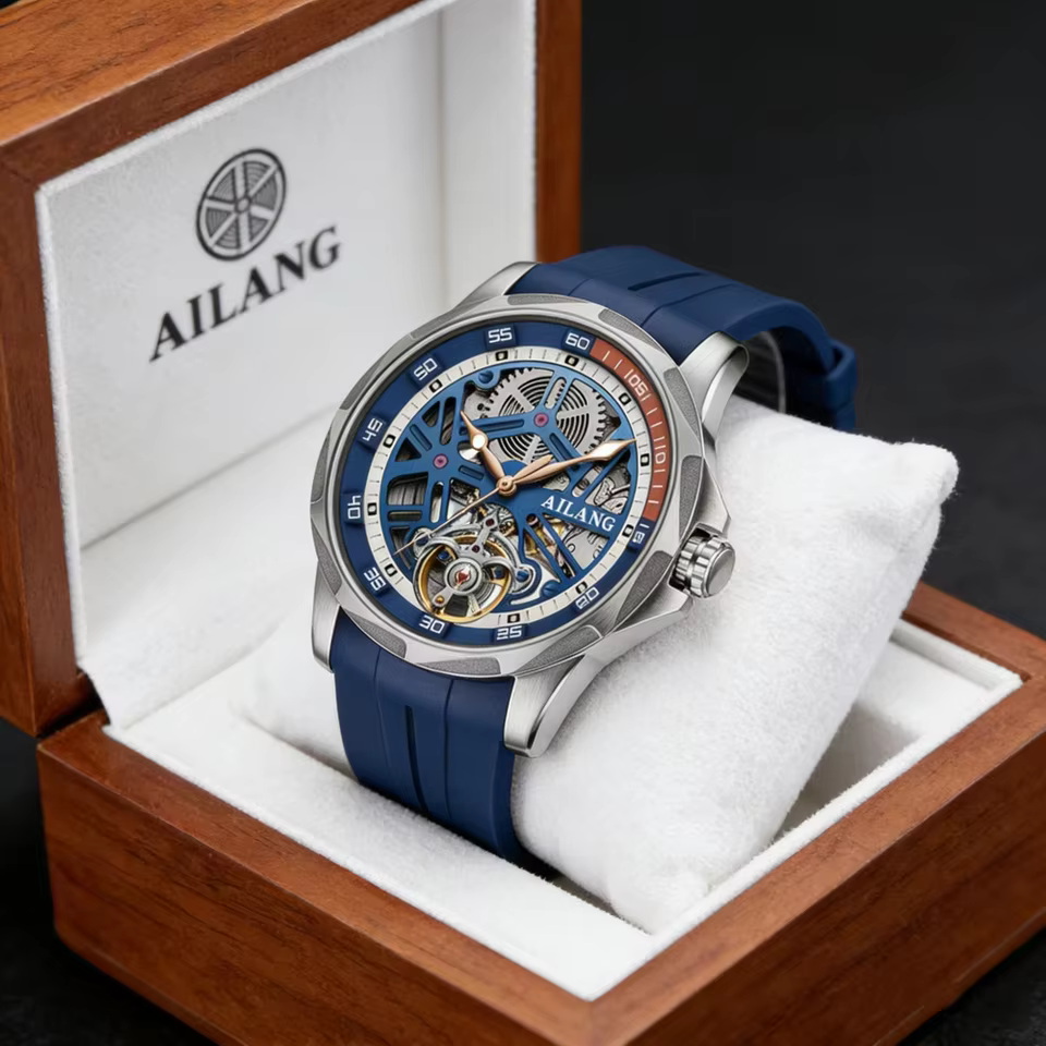 Montre en verre incurvé durable 8206 AILANG