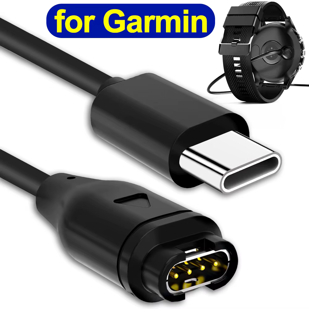 Câbles de chargement USB Type C pour montre connectée Garmin Fenix 8 7 5X 6S Pro