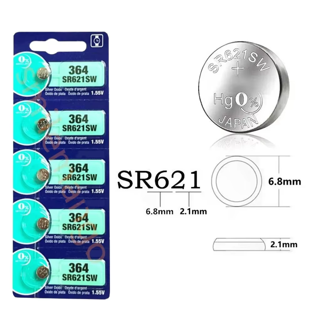 Batterie bouton originale pour SONY 364 SR621SW SR60 1.55V, pour montre, jouets, piles bouton à distance