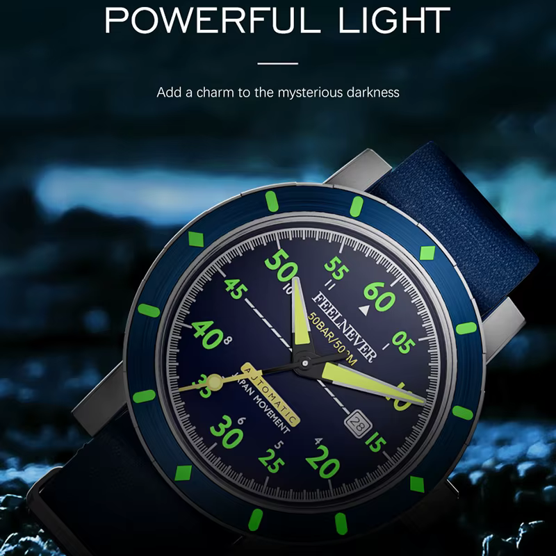 FeelNever-Montres mécaniques d'extérieur pour hommes