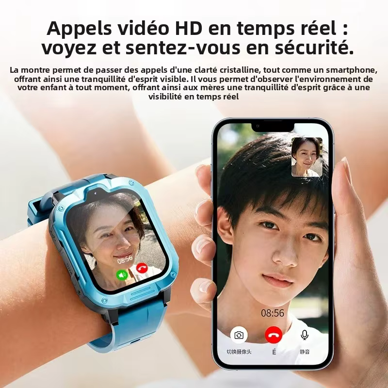 Nouveaux enfants montre intelligente 4G GPS WIFI appel vidéo SOS APP télécharger enfant Smartwatch caméra moniteur