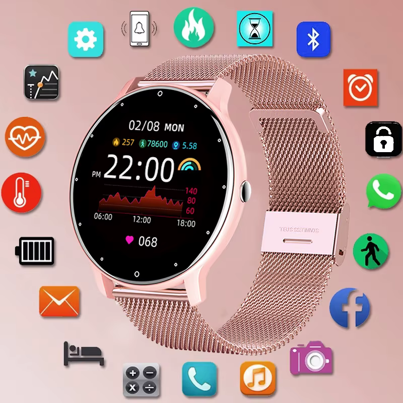 LIGE étanche femmes montre bracelet intelligent prévisions météorologiques en temps réel hommes montres sport dames