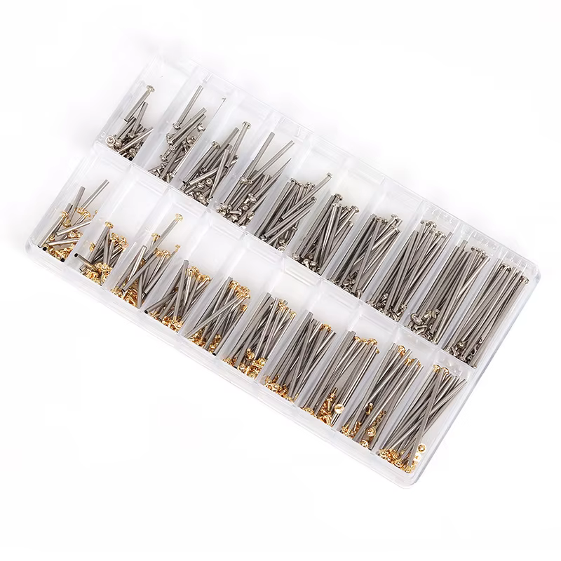 Kit de réparation de bracelets de montre-ensemble d'assortiment de vis à rivets