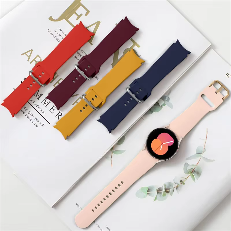 Verre trempé + boîtier + bracelet en Silicone pour Samsung Galaxy Watch 7 6 5 4 40mm 44mm 2 pack housse de protection