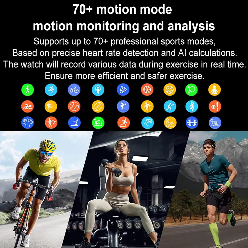 Nouveau pour OPPO Ultra mince montre intelligente hommes AMOLED HD écran toujours afficher l'heure fréquence cardiaque Bluetooth appel sport étanche Smartwatch