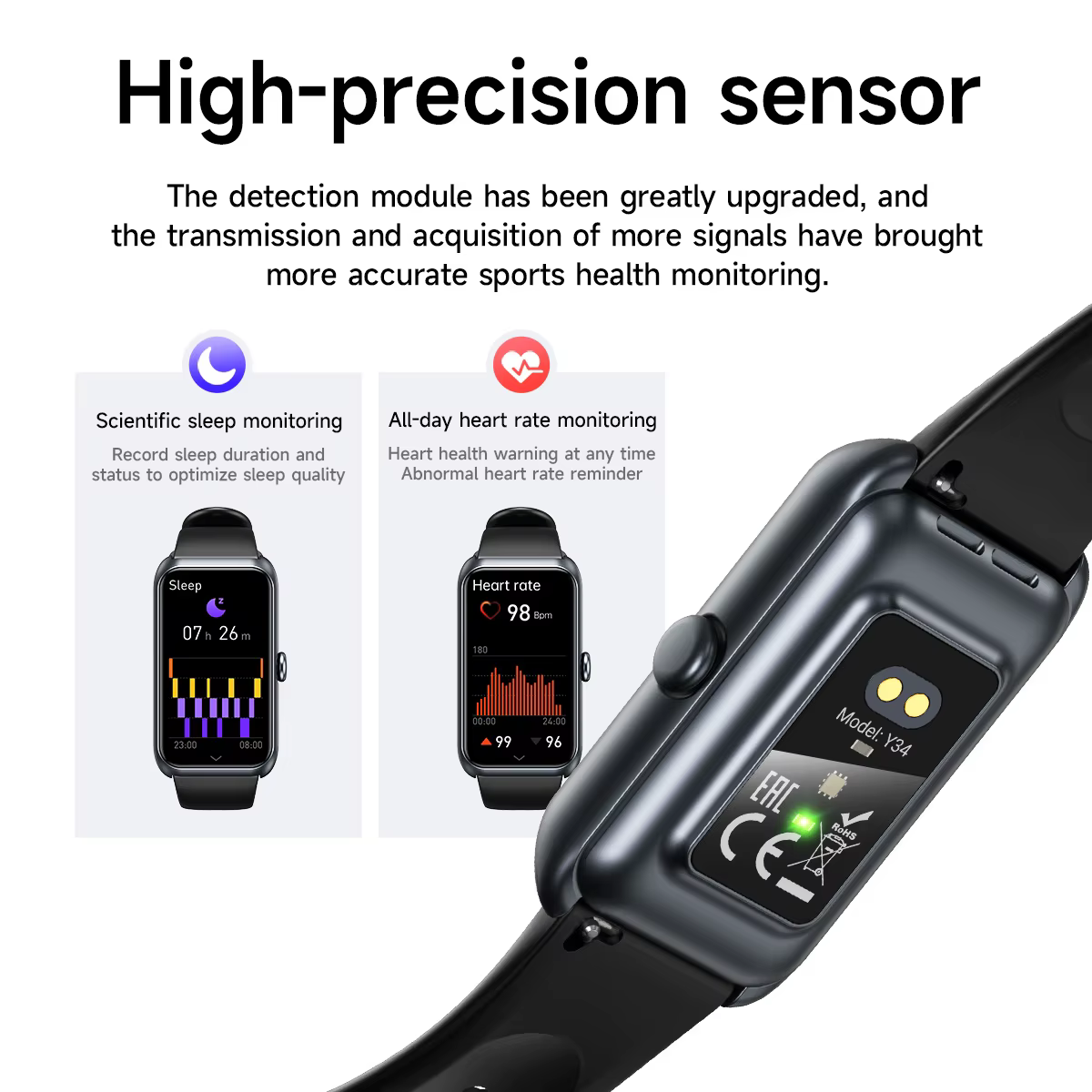 HOCO 1.47 TFT montre intelligente écran tactile Bluetooth 5.3 Version d'appel IP67 étanche fréquence cardiaque moniteur