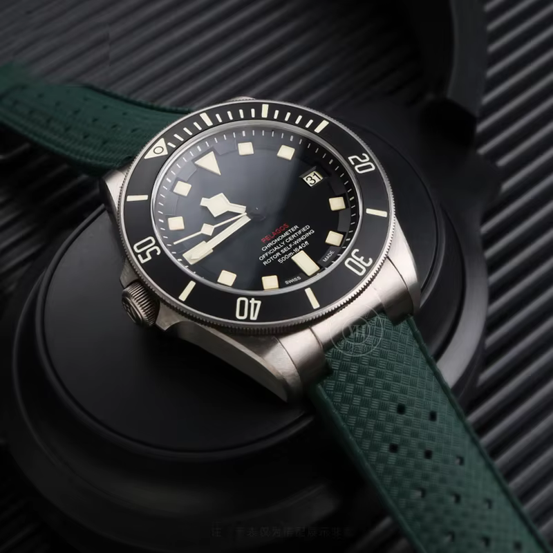 Bracelet de montre en silicone souple pour homme