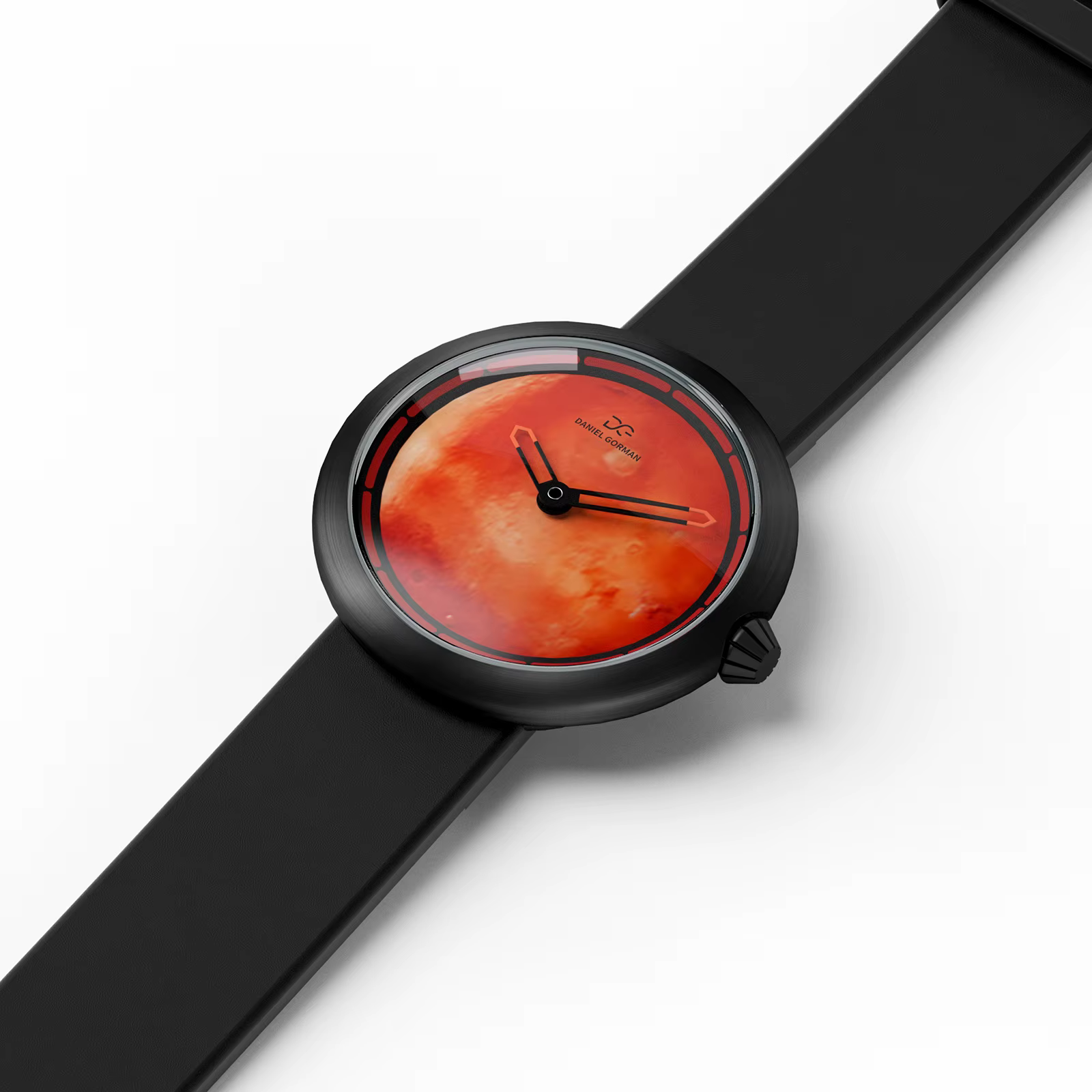 DANIEL GORMAN montres pour hommes créatif terre mode montre-bracelet à Quartz en cuir montre de Sport
