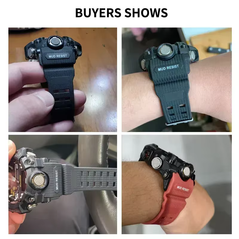 Bracelet de montre en Silicone pour hommes