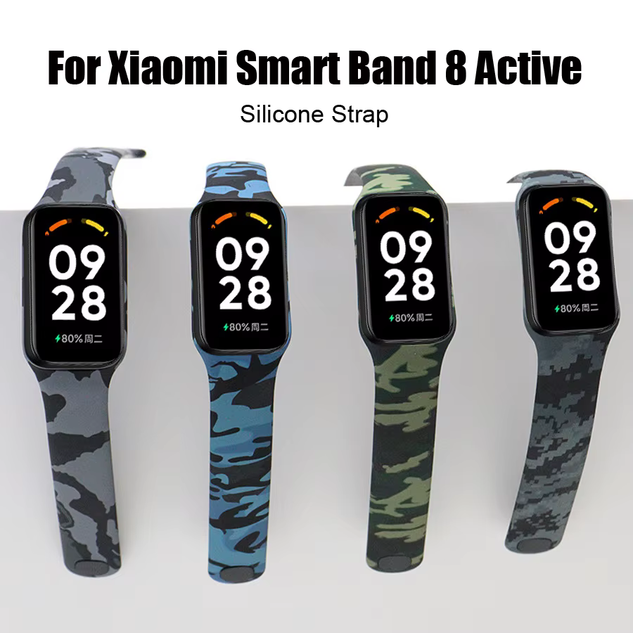Bracelet de rechange en silicone imprimé pour Xiaomi Mi Band 8