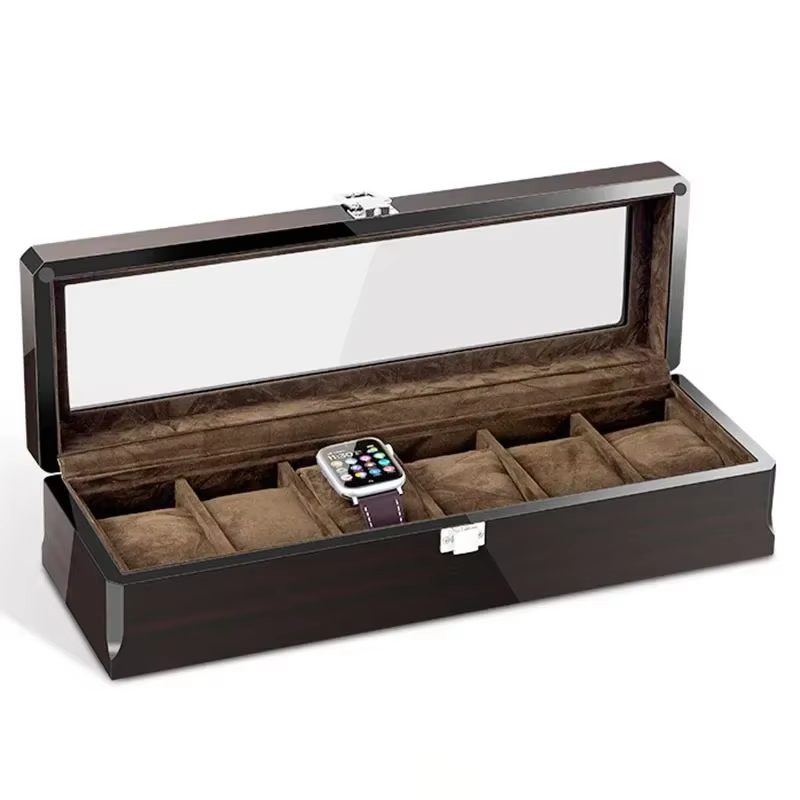 Boîte de montre en bois pour hommes