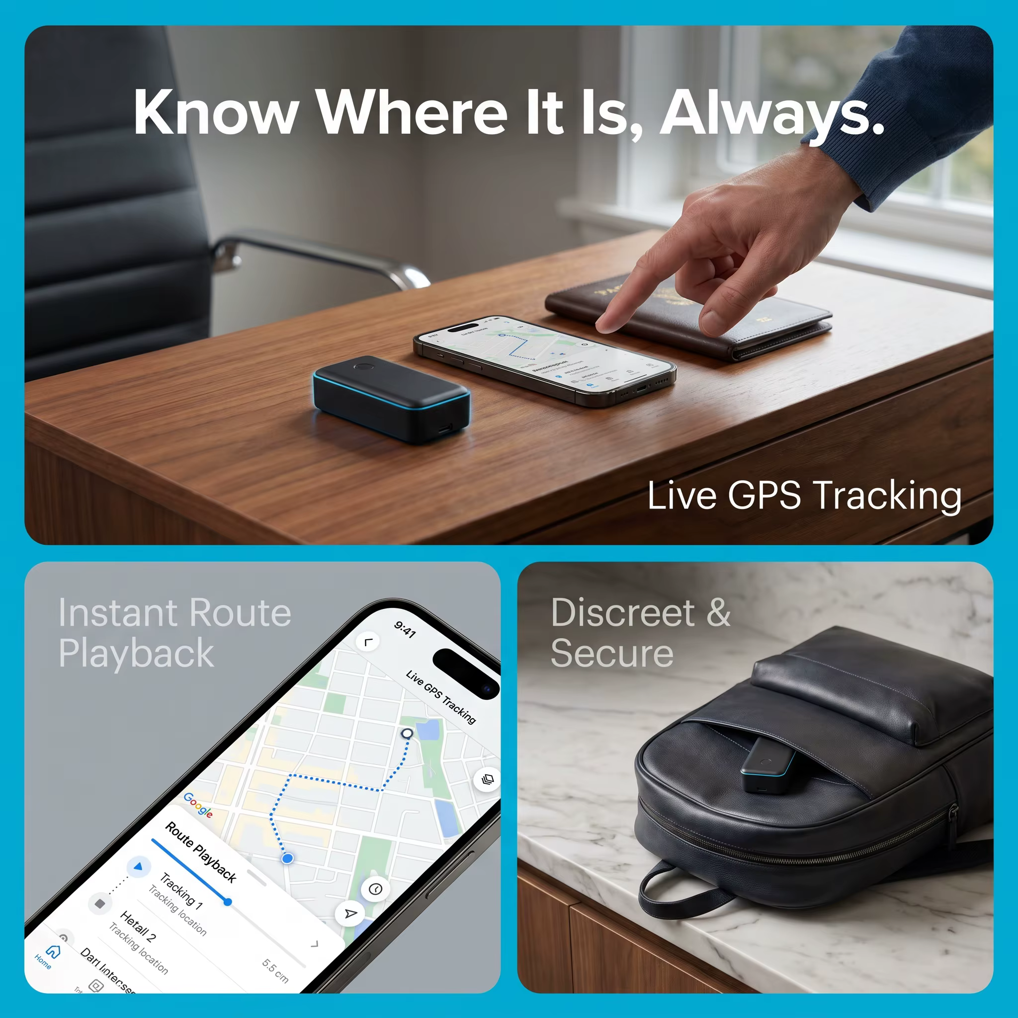 Mini traceur GPS 4G en temps réel pour voiture, moto, enfants, personnes âgées, animaux de compagnie, bagages, sacs à dos, objets de valeur, équipement anti-perte