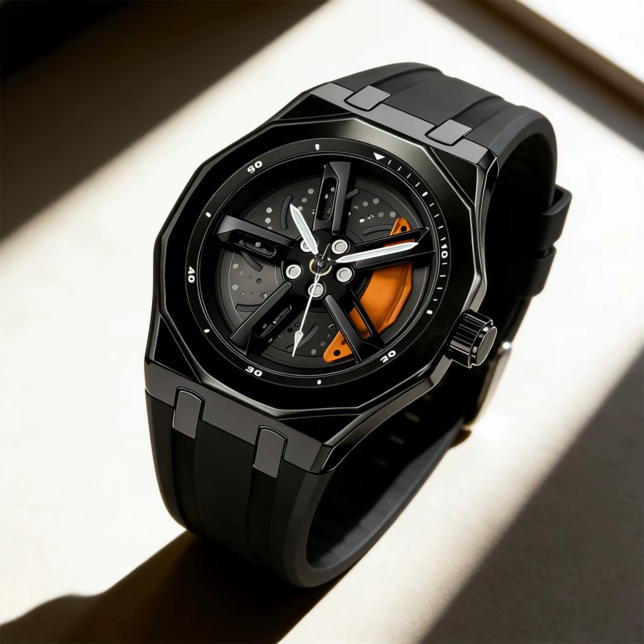 Nouvelle montre pour homme de haute qualité avec un design à roues rotatives