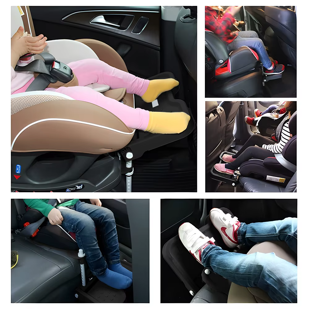 Siège de sécurité pour enfants, accessoires de voiture, Support de fixation de repose-pieds de landau, Support universel pliable pour pédale de bébé