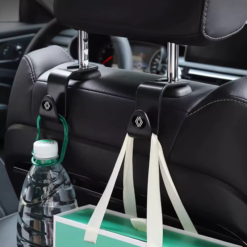 Crochets de dossier de siège de voiture portables, 2 pièces, accessoires pour Renault ZOE QM6 Austral Kardian Rafale Kangoo Arkana Clio Koleos Megane Espace