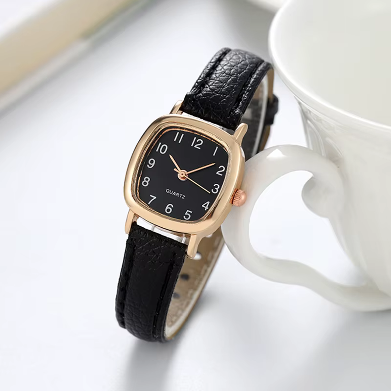 Montre pour femme mode petites montres à Quartz arabe montres-bracelets en cuir