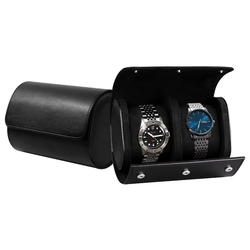 Embers cuir montre rouleau 1 2 3 fentes luxe véritable