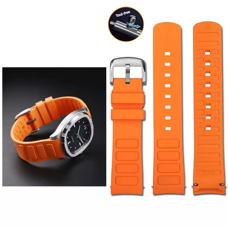 Bracelet de montre en caoutchouc pour Mido M049 Multifort TV