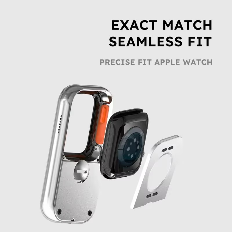 Étui de protection RePod 44 mm en aluminium CNC pour Apple Watch Series 10/9/8/7/6