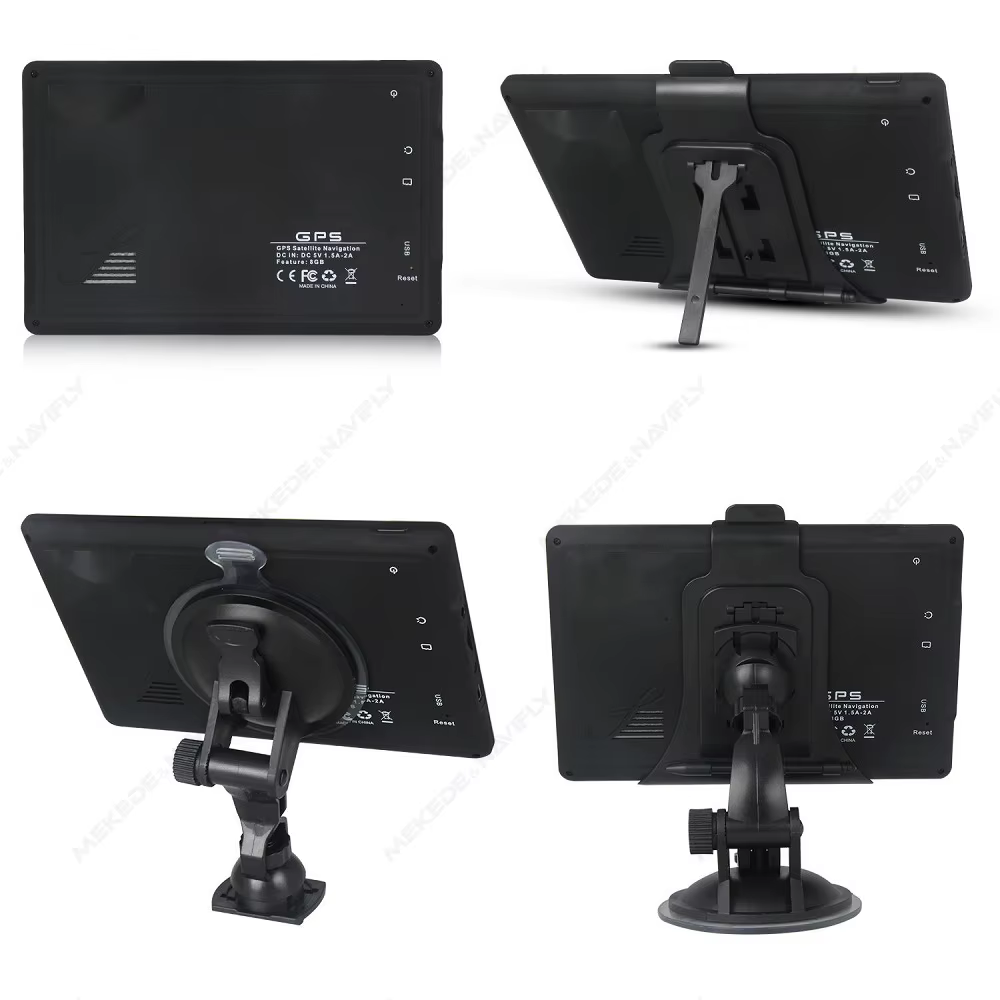 Navigation GPS pour voiture, écran tactile de 7 pouces, navigateur GPS européen, pare-soleil pour camion, carte Sat Nav, navigateurs GPS, Support TF, musique, vidéo FM